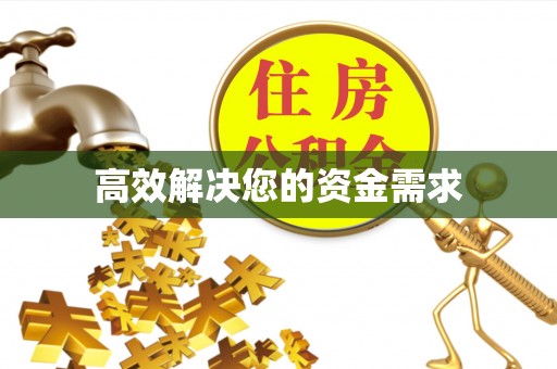 西城高效解决您的资金需求