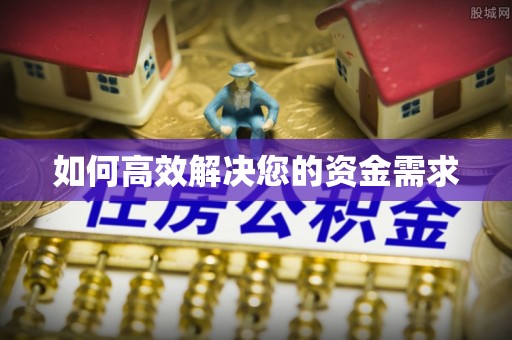 西城如何高效解决您的资金需求